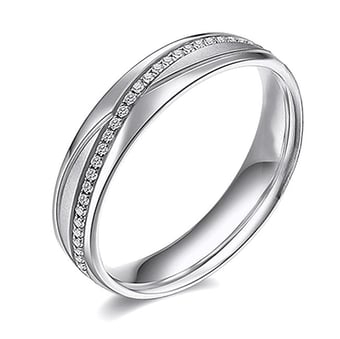 Alliance Femme Étreintes infinies Platine