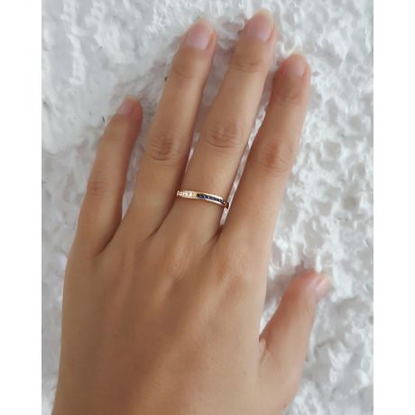 Bague Duale diamants saphirs et Or jaune