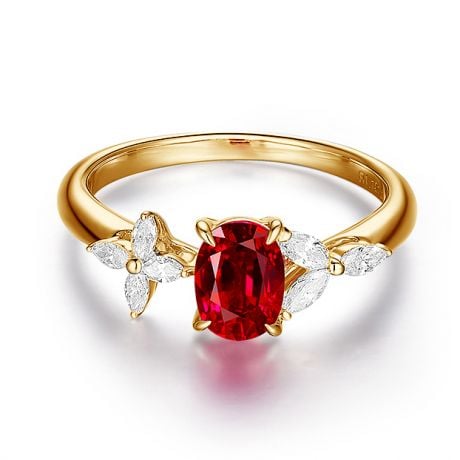 Bague La Esmeralda Rubis Or Jaune Diamants