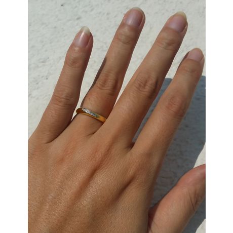 Alliances or mariage - Alliances diamants - Or jaune, Couple