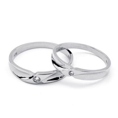 Alliance originale platine - Alliance Homme - Diamant