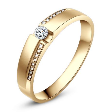 Alliances solitaires or jaune 750/1000 - Bagues Duo diamants