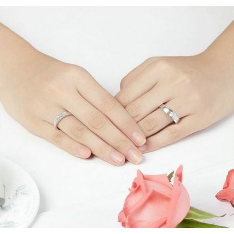 Alliance Renzo Brossée et Polie Platine, Diamant | Gemperles