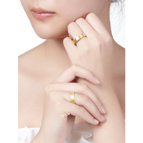 Alliances Couple. Or jaune. Diamants 0.120ct