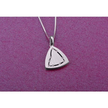 Pendentif signe astrologique - Constellation du capricorne - Or blanc
