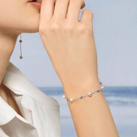 Bracelet Solstice or blanc