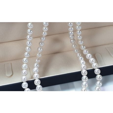 Collier Zig Zag or blanc