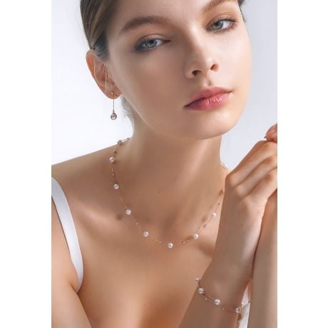 Collier Solstice or rose