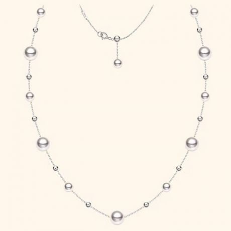 Collier Solstice II or blanc