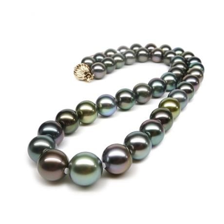 Collier en perles de culture des Tahiti - 9/11mm or jaune