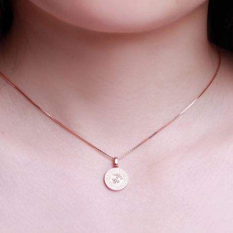 Pendentif Sagittarius Or rose. Signe du sagittaire. Zodiaque