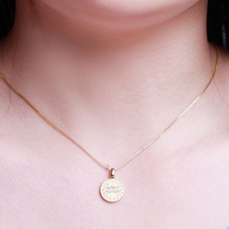 Pendentif Aquarius Or jaune. Signe du verseau. Zodiaque