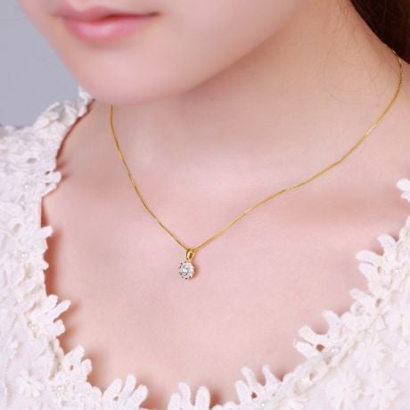 Pendentif Coeur Caillouté Or jaune et Diamants 0.30ct
