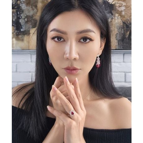 Bague de Fiançailles Rubis Cesária Évora