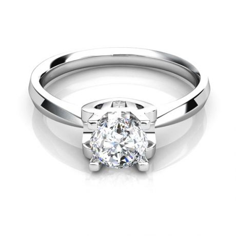 Bague prénom - Lettre H - Diamant, Platine | Gemperles