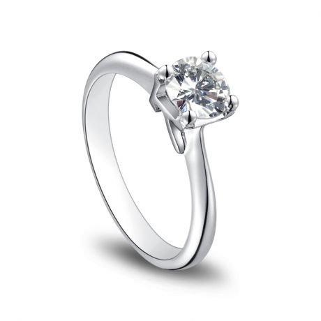 Bague en forme de lettre - initiale K - Diamant, platine | Gemperles