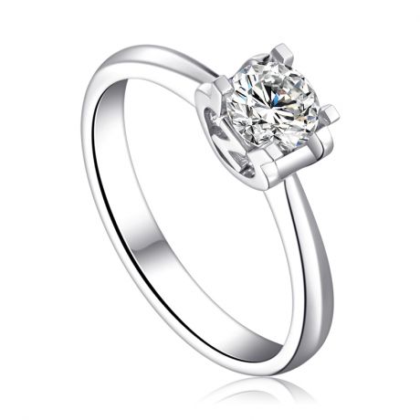 Bague lettre Z en platine et diamant 0.25ct | Gemperles