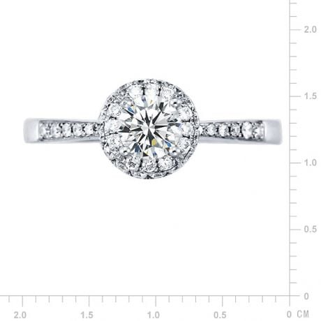 Bague de fiancaille Solitaire Platine. Ancolie | Gemperles