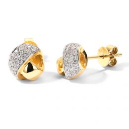 Boucle d'Oreille Il était une fois... Nous. Or jaune, Diamants I Gemperles
