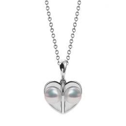 Pendentif trèfle 4 perles - 2