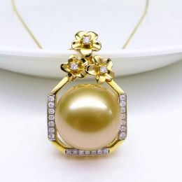 Pendentif parfum précieux -  Or jaune & diamants - Perle dor