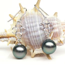 Boucles oreilles perles de Tahiti - 9/10mm - GEMME
