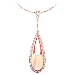 Pendentif diamants or rose 18 carats - Virtuosité de l'élément Eau