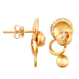 Boucles d'oreilles or jaune - Diamants 0.15ct