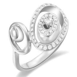 Bague Love - Bague moderne en or blanc - 45 Diamants de 0.283ct