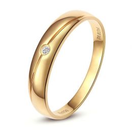 Alliance Homme. Or jaune. Diamant 0.017ct | Marteen