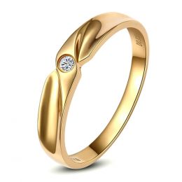 Alliance originale or jaune - Alliance Homme - Diamant