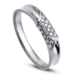 Alliance Femme - Platine - Diamants 0.105ct | Lucile 