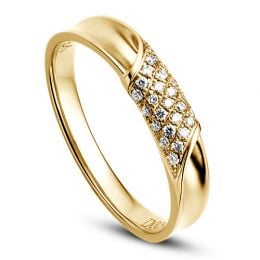 Alliance Femme. Or jaune. Diamants 0.105ct | Lucile
