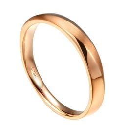 Alliance moderne Homme en Or rose et Diamant | Ovidio