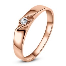 Alliance mariage en or - Alliance Homme - Or rose 18 carats