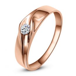 Alliance de fiançaille - Alliance or rose pour Homme - Diama