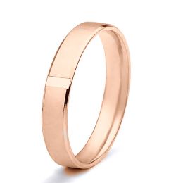 Alliance d'exception Homme - Ruban plat brossé et mate - Or