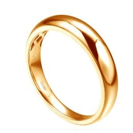 Alliance bombée Or jaune 18 carats Messieurs. 1 diamant 0.010ct | corey