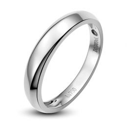 Alliance Homme. Diamant 0.007ct. Platine