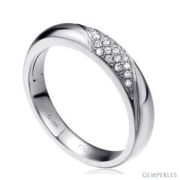 Alliance femme constellation.  Platine & Diamants | Autour de moi pour madame