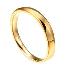 Alliance moderne Homme en Or jaune et Diamant | Ovidio 