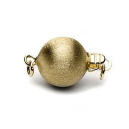 Stardust : 2 Fermoirs 7mm, Or jaune 18cts 