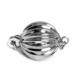 Boccino, Or blanc 14cts, 9mm