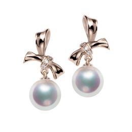 Boucles Oreilles Kendo or rose