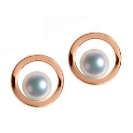 Boucle d oreille perle Akoya - Himiko - Perle du Japon, Or r