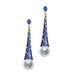 Boucles d'Oreilles Merlin l'Enchanteur or rose