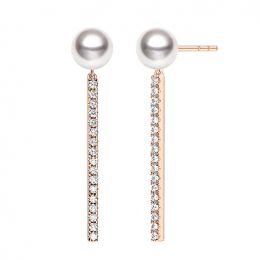 Boucles Oreilles Rêverie or rose