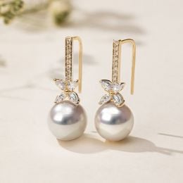 Crochet Oreilles Symphonie Nuptiale Or jaune