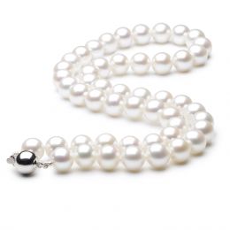 Collier perle mariage - Noces de perles - Perle blanche - 8/