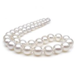 Collier grosse perle - Collier mariage perle blanche - 9.5/1